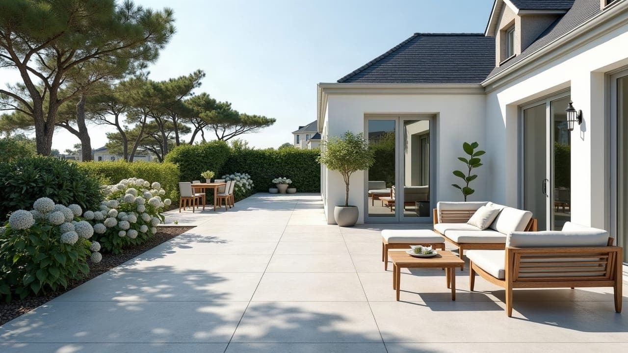 Carrelage de terrasse en bord de mer : résister au gel, au sel et aux embruns à Saint-Nazaire